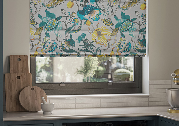 Morton, Teal - Roman Blind - Image 5